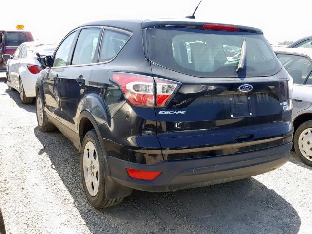 1FMCU0F79HUA99102 - 2017 FORD ESCAPE S BLACK photo 3