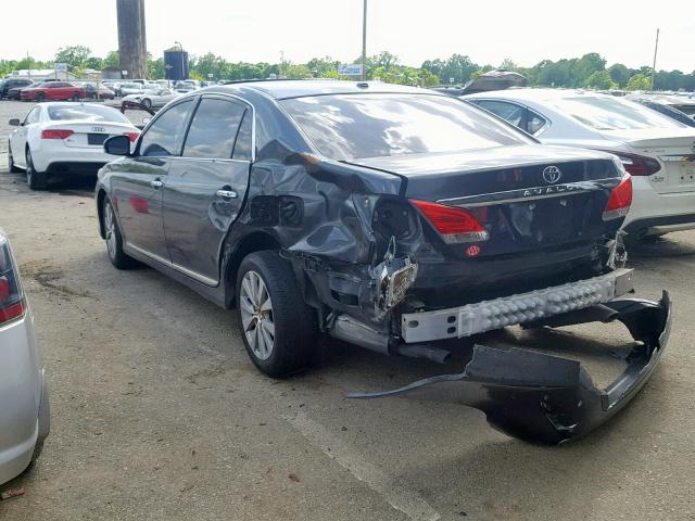 4T1BK3DB2BU428546 - 2011 TOYOTA AVALON BAS GRAY photo 3