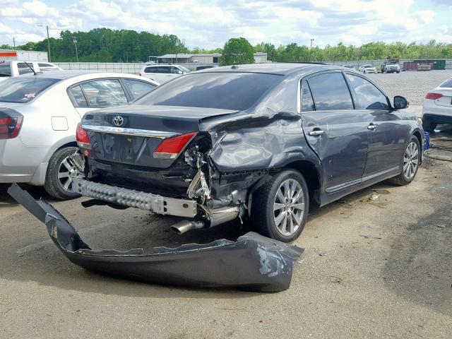 4T1BK3DB2BU428546 - 2011 TOYOTA AVALON BAS GRAY photo 4