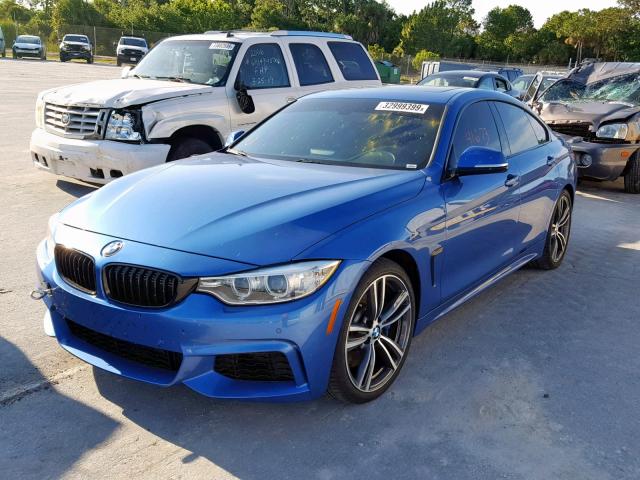 WBA4B1C51FG241295 - 2015 BMW 435 I BLUE photo 2