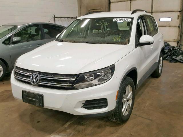 WVGBV7AX9HK018118 - 2017 VOLKSWAGEN TIGUAN S WHITE photo 2