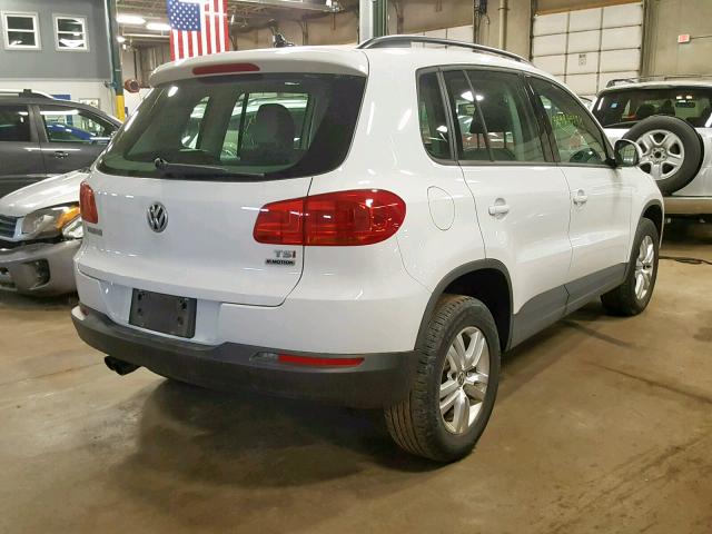 WVGBV7AX9HK018118 - 2017 VOLKSWAGEN TIGUAN S WHITE photo 4
