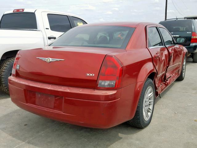 2C3KA43R47H616222 - 2007 CHRYSLER 300 BURGUNDY photo 4