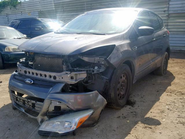 1FMCU0F77DUC93735 - 2013 FORD ESCAPE S GRAY photo 2