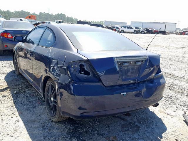 JTKDE177560083874 - 2006 TOYOTA SCION TC BLUE photo 3