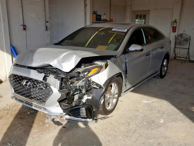 5NPE34AF9JH702443 - 2018 HYUNDAI SONATA SPO SILVER photo 2