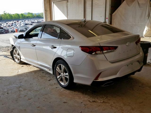 5NPE34AF9JH702443 - 2018 HYUNDAI SONATA SPO SILVER photo 3