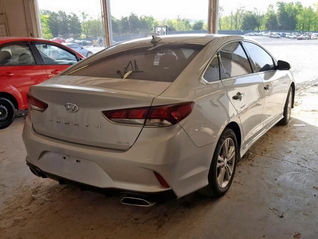 5NPE34AF9JH702443 - 2018 HYUNDAI SONATA SPO SILVER photo 4