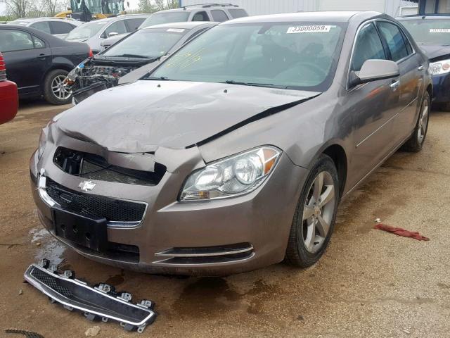 1G1ZC5EUXCF132104 - 2012 CHEVROLET MALIBU 1LT 棕色 照片 2