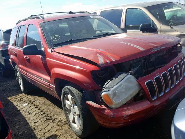 1J4GX58N31C722631 - 2001 JEEP GRAND CHER RED photo 1