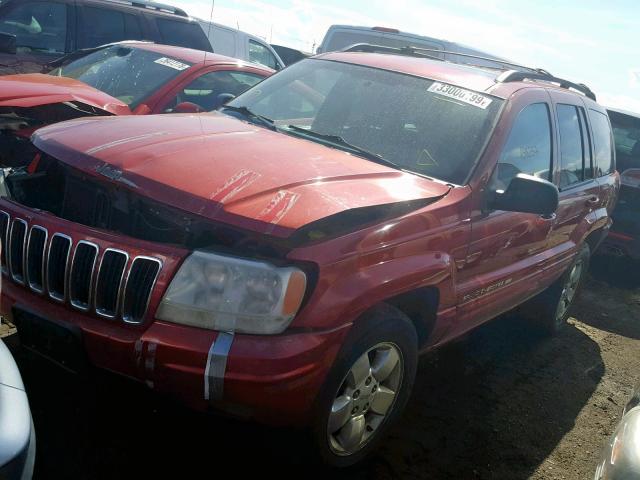 1J4GX58N31C722631 - 2001 JEEP GRAND CHER RED photo 2