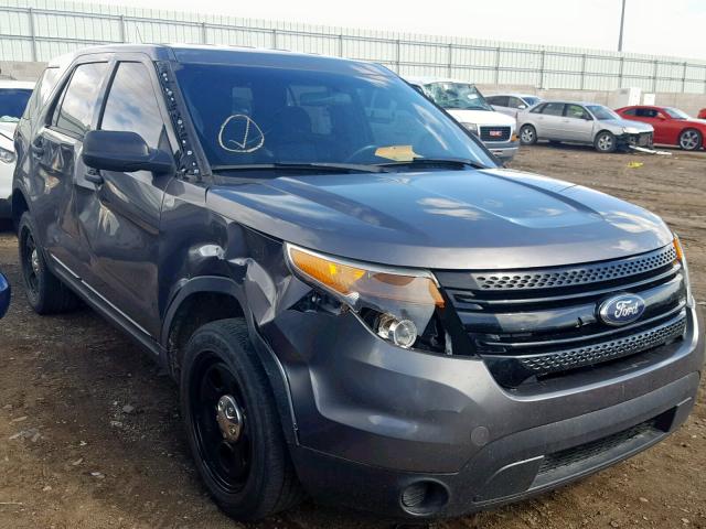 1FM5K8AR7EGA33454 - 2014 FORD EXPLORER P GRAY photo 1