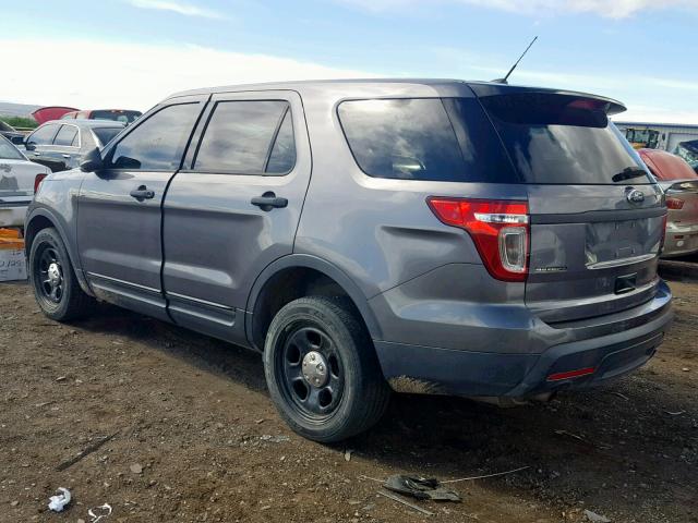 1FM5K8AR7EGA33454 - 2014 FORD EXPLORER P GRAY photo 3