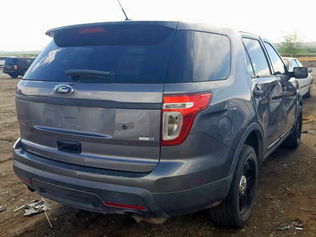 1FM5K8AR7EGA33454 - 2014 FORD EXPLORER P GRAY photo 4