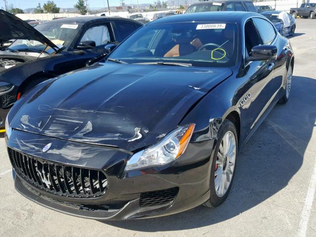 ZAM56RRA7E1113834 - 2014 MASERATI QUATTROPOR BLACK photo 2