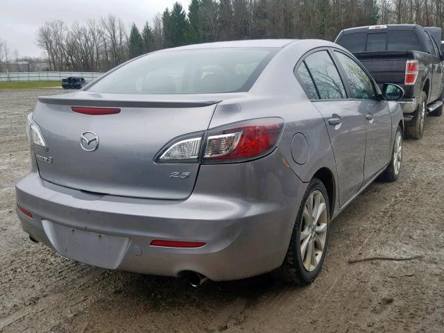 JM1BL1U60B1400335 - 2011 MAZDA 3 S SILVER photo 4