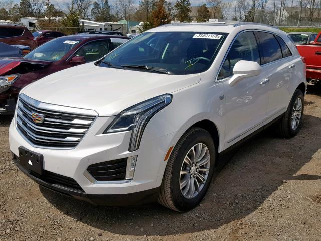 1GYKNDRS7HZ113595 - 2017 CADILLAC XT5 LUXURY WHITE photo 2