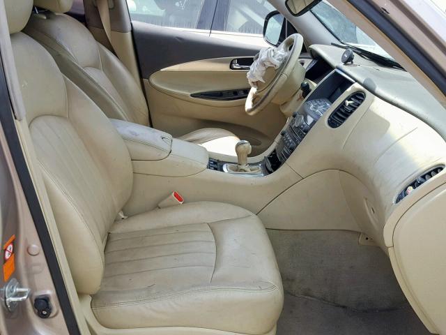 JNKAJ09EX8M303516 - 2008 INFINITI EX35 BASE GOLD photo 5