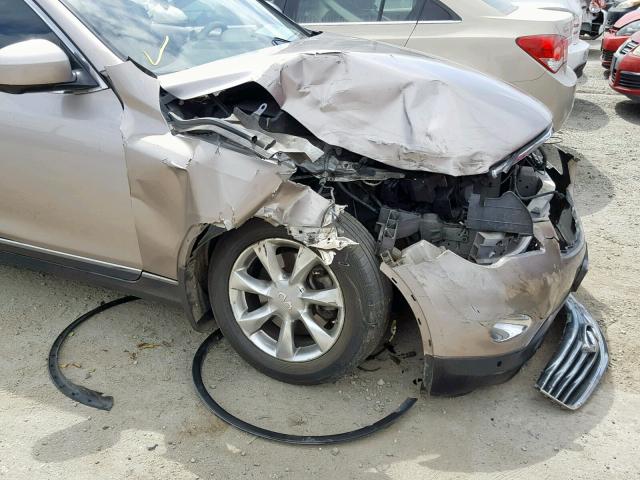 JNKAJ09EX8M303516 - 2008 INFINITI EX35 BASE GOLD photo 9