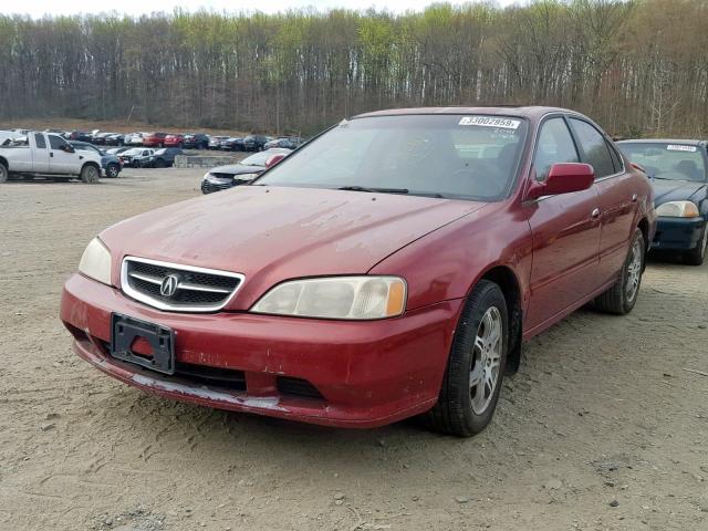 19UUA56611A016163 - 2001 ACURA 3.2TL RED photo 2