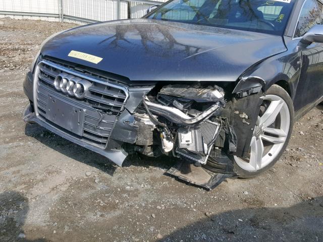 WAU32AFC4DN144722 - 2013 AUDI S7 PRESTIG GRAY photo 9