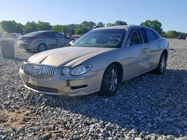 2G4WD582681196524 - 2008 BUICK LACROSSE C BEIGE photo 2