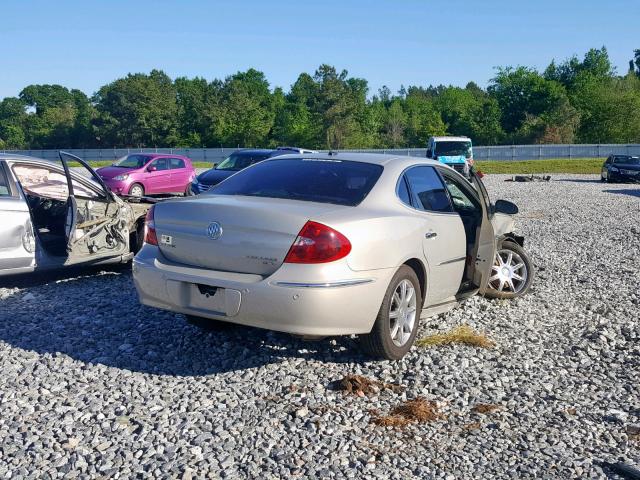 2G4WD582681196524 - 2008 BUICK LACROSSE C BEIGE photo 4