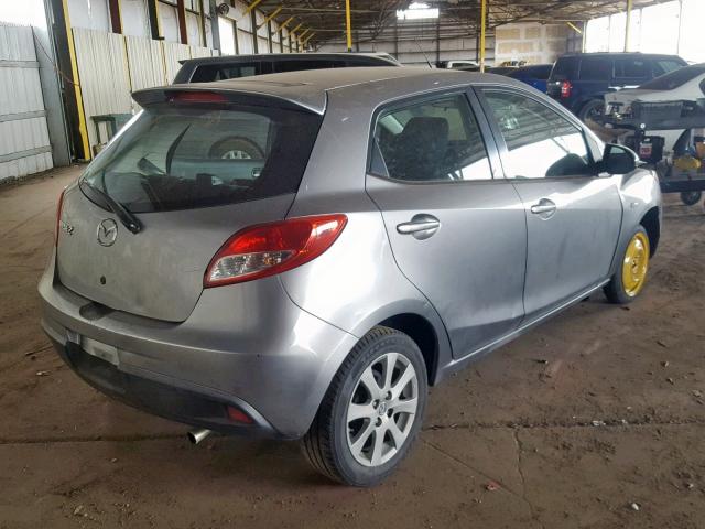 JM1DE1LY8C0139291 - 2012 MAZDA MAZDA2 GRAY photo 4