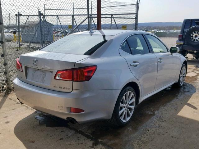 JTHCF5C29A5039159 - 2010 LEXUS IS 250 SILVER photo 4