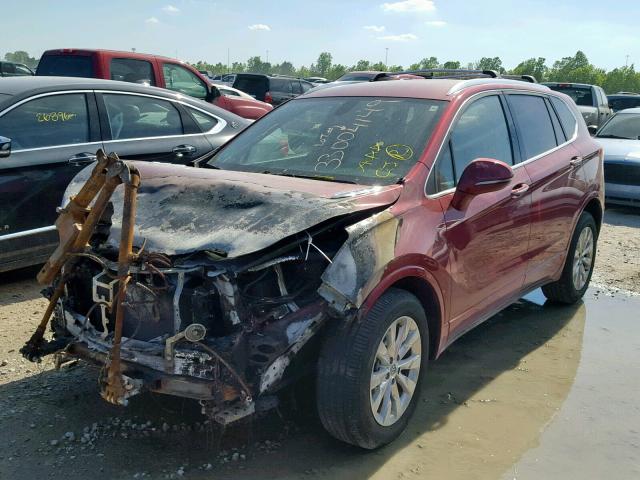 LRBFXDSA4HD128280 - 2017 BUICK ENVISION E MAROON photo 2