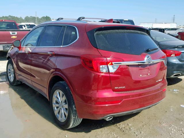 LRBFXDSA4HD128280 - 2017 BUICK ENVISION E MAROON photo 3