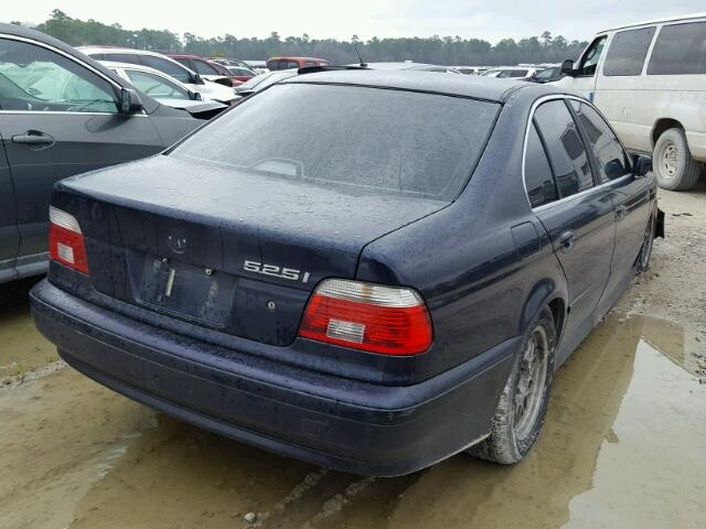 WBADT33471GF40799 - 2001 BMW 525 I BLUE photo 4