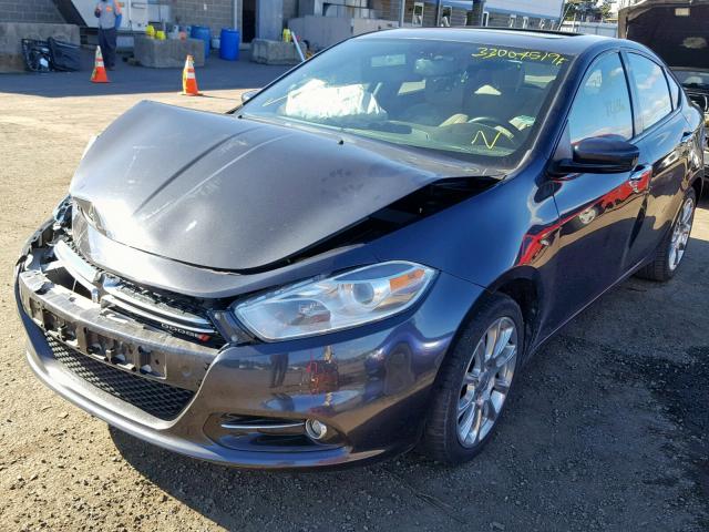 1C3CDFCH0DD204838 - 2013 DODGE DART LIMIT GRAY photo 2