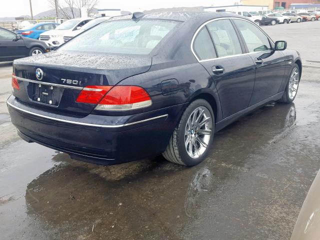 WBAHL83576DT01430 - 2006 BMW 750 I BLUE photo 4