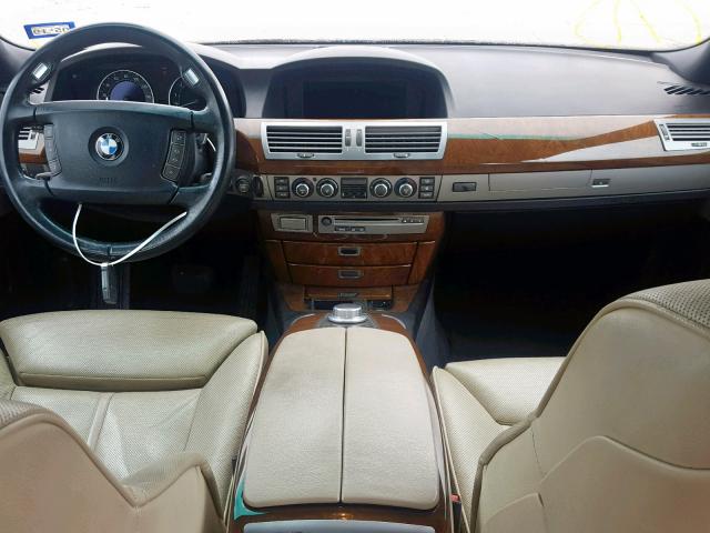 WBAHL83576DT01430 - 2006 BMW 750 I BLUE photo 9