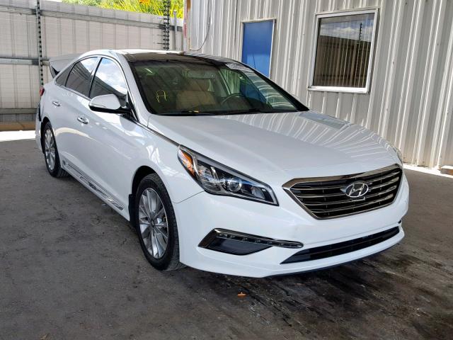 5NPE34AF3FH165429 - 2015 HYUNDAI SONATA SPO WHITE photo 1