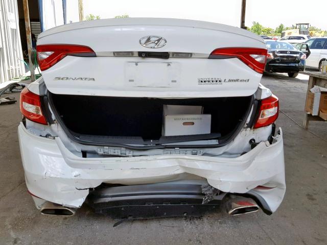 5NPE34AF3FH165429 - 2015 HYUNDAI SONATA SPO WHITE photo 9