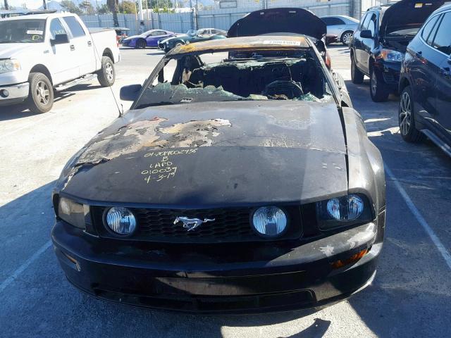 1ZVHT82H255226155 - 2005 FORD MUSTANG GT BLACK photo 10