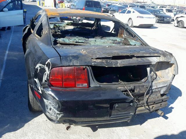 1ZVHT82H255226155 - 2005 FORD MUSTANG GT BLACK photo 9