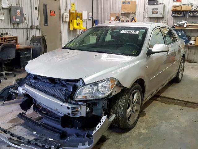 1G1ZH57B68F276348 - 2008 CHEVROLET MALIBU 1LT SILVER photo 2