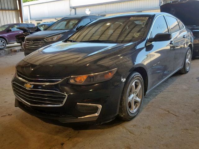 1G1ZB5ST6GF187654 - 2016 CHEVROLET MALIBU LS BLACK photo 2