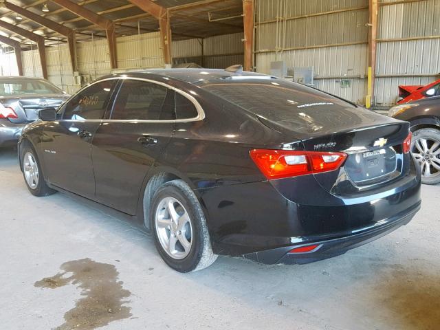 1G1ZB5ST6GF187654 - 2016 CHEVROLET MALIBU LS BLACK photo 3