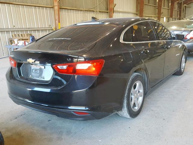 1G1ZB5ST6GF187654 - 2016 CHEVROLET MALIBU LS BLACK photo 4