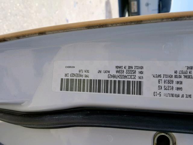 2C3CCARG5DH708423 - 2013 CHRYSLER 300 WHITE photo 10