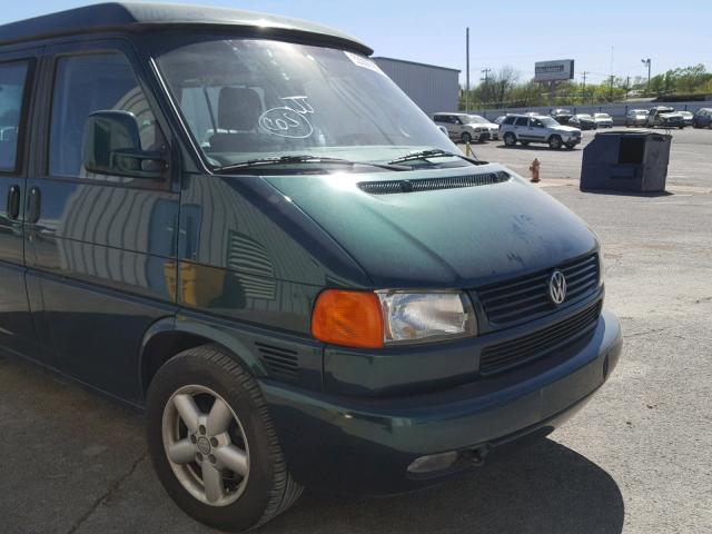 WV2MB47032H070705 - 2002 VOLKSWAGEN EUROVAN MV GREEN photo 9