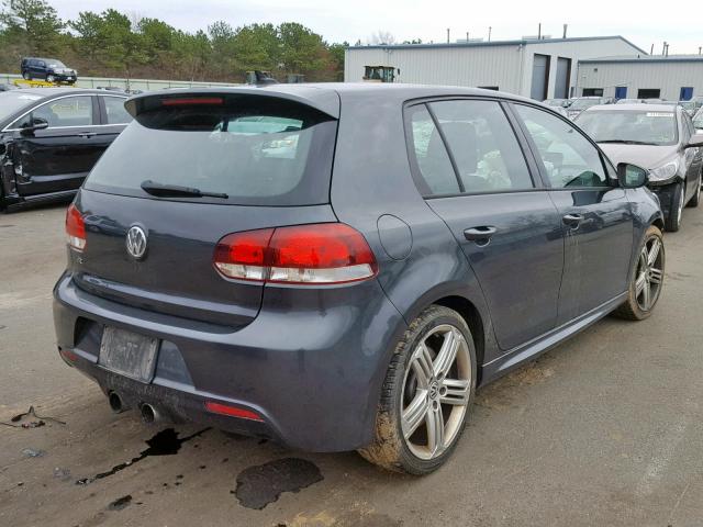 WVWPF7AJ4DW011468 - 2013 VOLKSWAGEN GOLF R GRAY photo 4