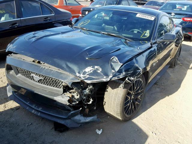 1FA6P8CF4F5371295 - 2015 FORD MUSTANG GT GREEN photo 2