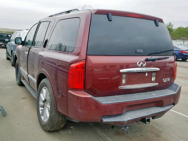 NY73488 - 2010 INFINITI QX56 RED photo 3