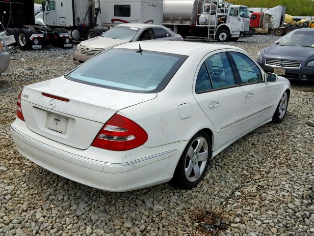 WDBUF70J84A452486 - 2004 MERCEDES-BENZ E 500 WHITE photo 4