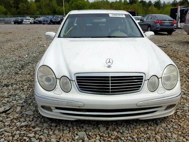 WDBUF70J84A452486 - 2004 MERCEDES-BENZ E 500 WHITE photo 9